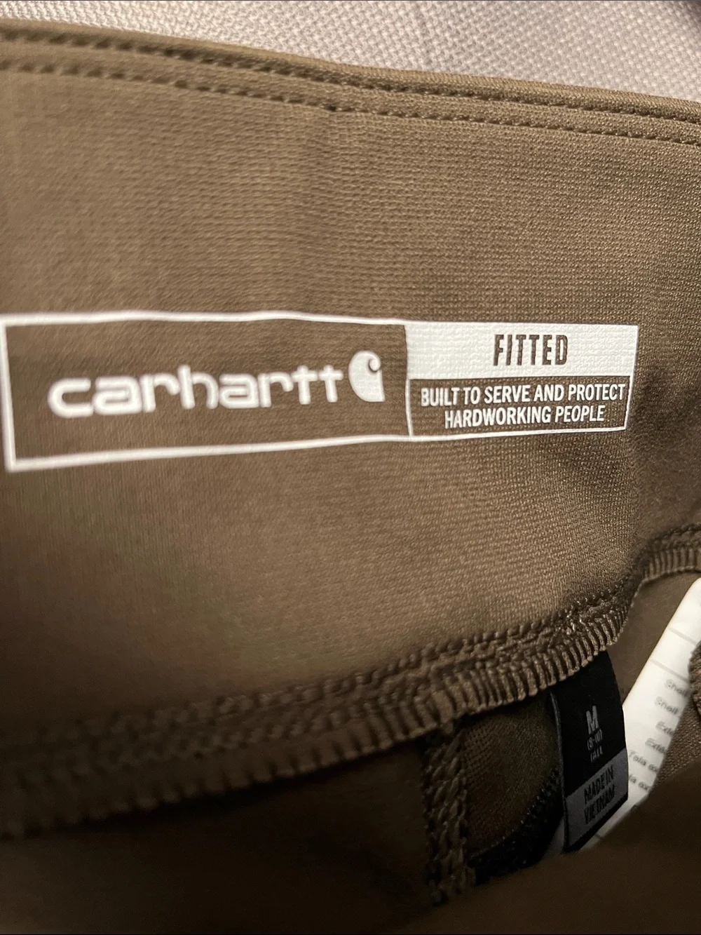 Carhartt Olive Brown Leggings with Utility Pockets - Picture 4 of 8